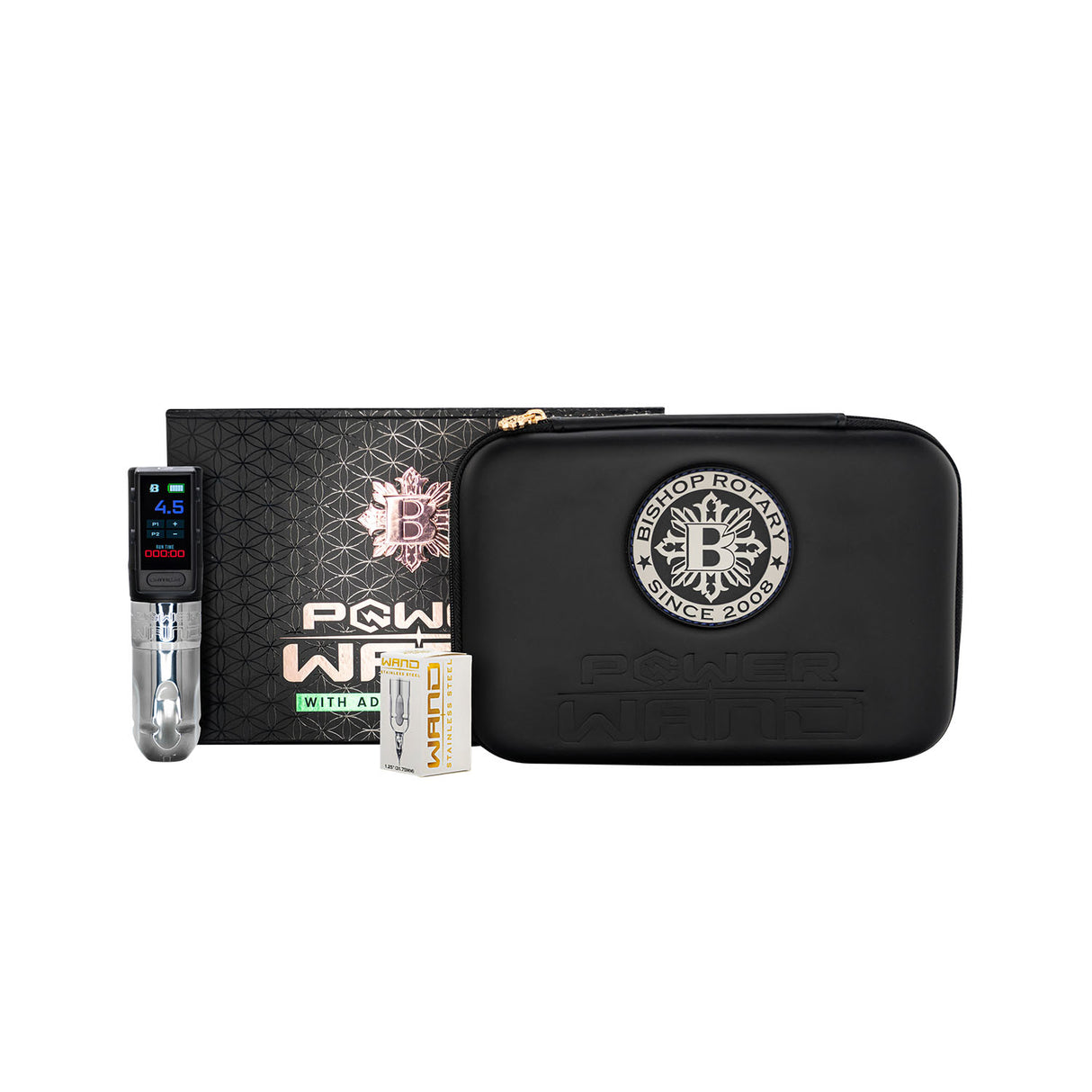 Bishop Power Wand Advanced Packer Tattoo Machine Full Set (Stroke 4.2mm)