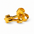 Caflon Blu Piercing Earrings Mini Star 3 mm (24ct Gold Plated)
