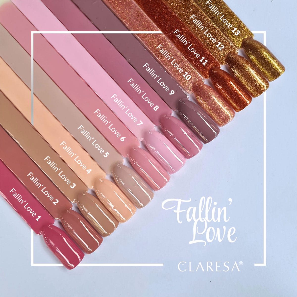 CLARESA Hybrid nail polish FALLIN "LOVE 10 - BVShop