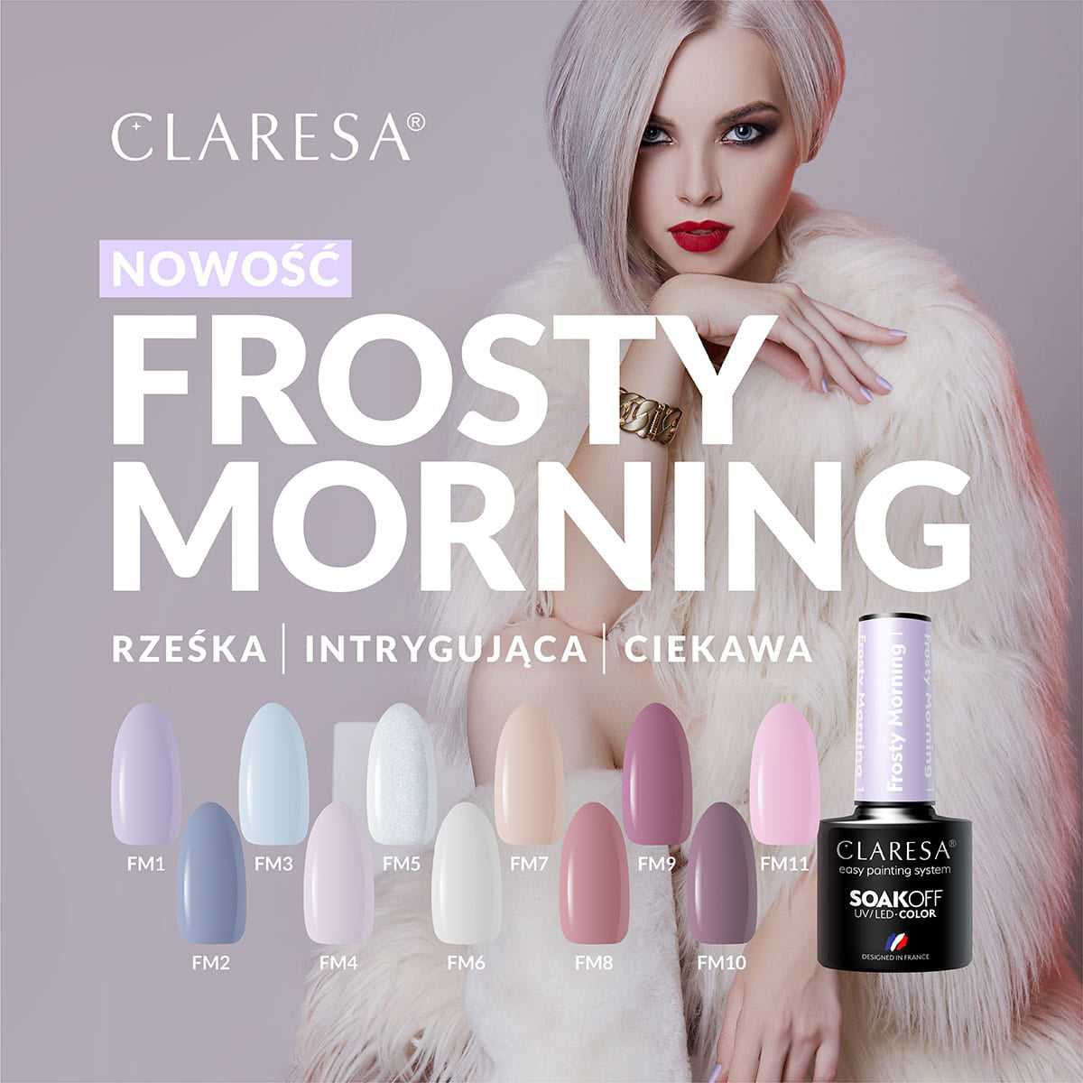 CLARESA Hybrid nail polish Frosty Morning 11 -5g - BVShop