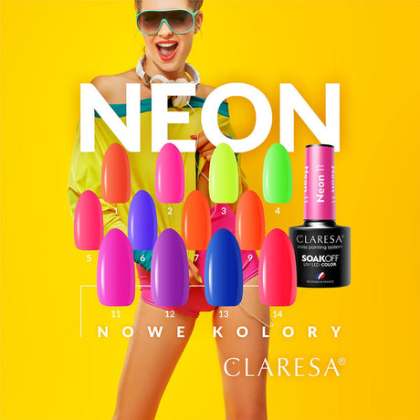 CLARESA Hybrid nail polish NEON 13 -5g - BVShop