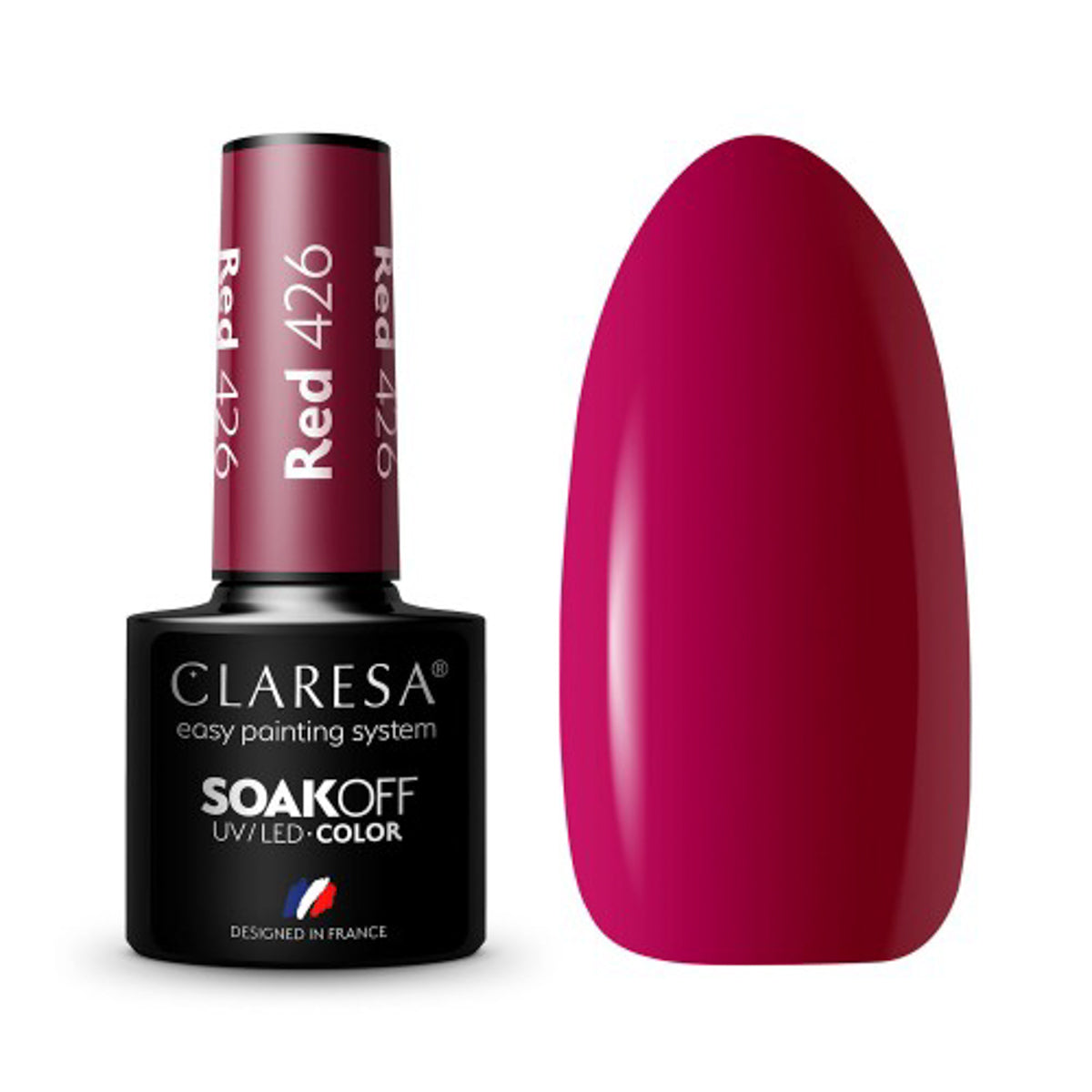 CLARESA Hybrid nail polish RED 426 -5g - BVShop