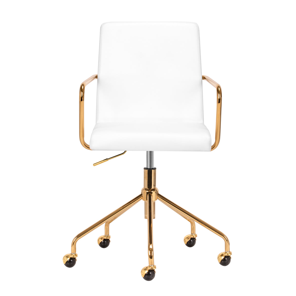 Cosmetic chair QS-OF211G gold white - BVShop