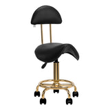 Cosmetic stool 6001-G gold black - BVShop