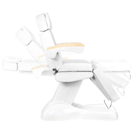 Electric cosmetic chair lux white / beech 3m - BVShop