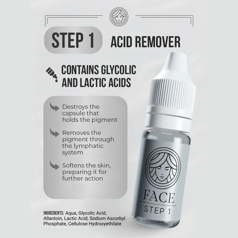 FACE Acid Remover Step 1 with glycolic and lactic acids for pigment work
