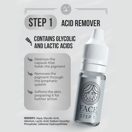 FACE Acid Remover Step 1 with glycolic and lactic acids for pigment work