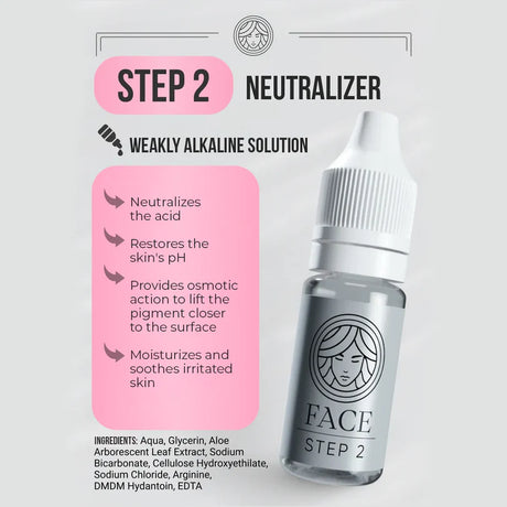 FACE Acid Remover Step 2 neutralizer for professional pigment procedures