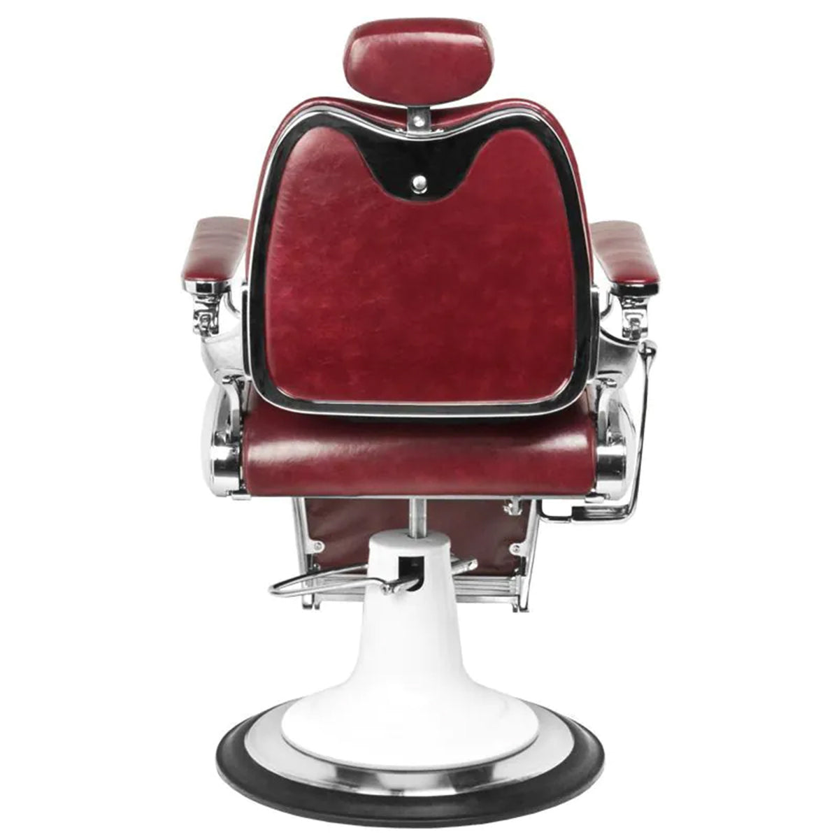 Gabbiano barber armchair moto style burgundy - BVShop