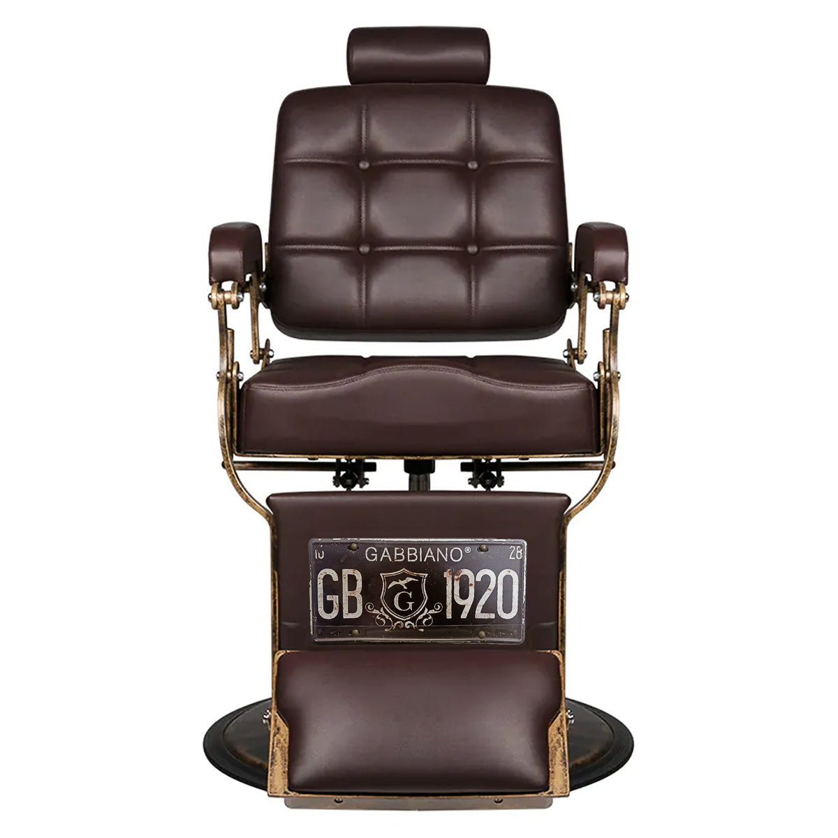 Gabbiano barber chair Boss brown - BVShop