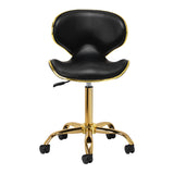 Gabbiano cosmetic stool Q-4599G black - BVShop
