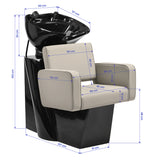 Gabbiano hair wash unit Bilbao Grey-Beige - BVShop