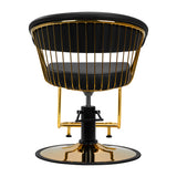 Gabbiano hairdressing chair Lille gold black - BVShop