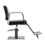 Gabbiano hairdressing chair Porto gray black - BVShop
