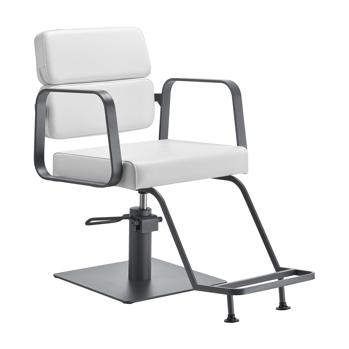 Gabbiano hairdressing chair Porto gray white - BVShop