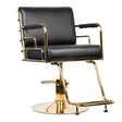 GABBIANO HAIRDRESSING CHAIR PRATO GOLD - BLACK - BVShop