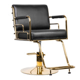GABBIANO HAIRDRESSING CHAIR PRATO GOLD - BLACK - BVShop