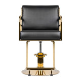 GABBIANO HAIRDRESSING CHAIR PRATO GOLD - BLACK - BVShop
