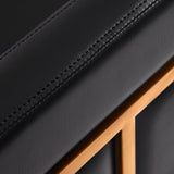 Gabbiano hairdressing chair Toledo gold black - BVShop