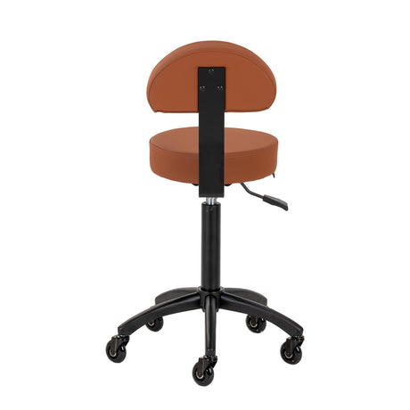Gabbiano hairdressing stool D026 brown - BVShop