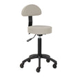 Gabbiano hairdressing stool D026 grey-beige - BVShop