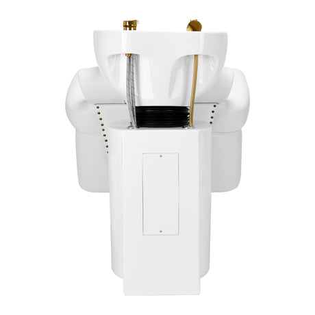 Gabbiano hairdressing wash unit Berlin gold white - BVShop