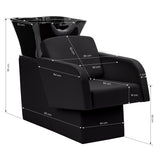 Gabbiano hairdressing wash unit Elda Black - BVShop