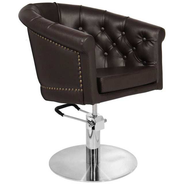 Gabbiano london brown hairdressing chair - BVShop