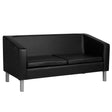 Gabbiano sofa for waiting room bm18003 black - BVShop