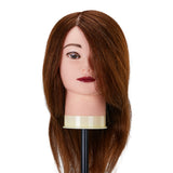 Gabbiano WZ1 hairdressing training head, natural hair, color 4#, length 16" - BVShop