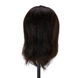 Gabbiano WZ4 training head with beard, natural hair, color 1#, length 8"+6" - BVShop
