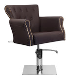 Hair system barber chair ber 8541 brown - BVShop