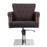 Hair system barber chair ber 8541 brown - BVShop