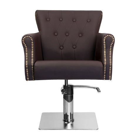 Hair system barber chair ber 8541 brown - BVShop