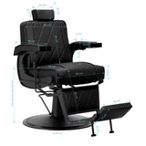 Hair System barber chair BM88066B black - BVShop