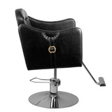 Hair system hairdressing chair 0-90 black - BVShop