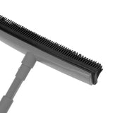 Hairdresser's rubber broom with telescopic pole gray - BVShop