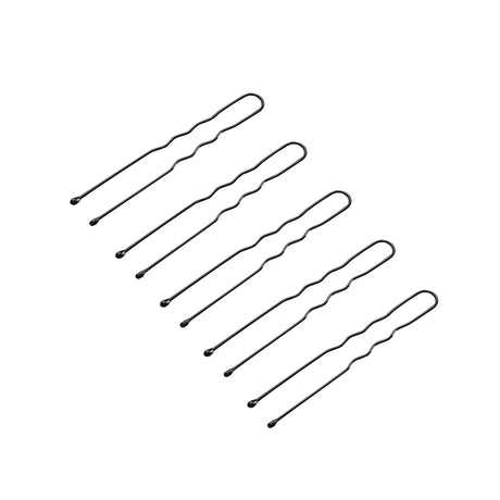 Hairdressing buns for hair e-65 300 pcs 5 cm black - BVShop