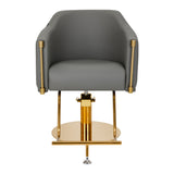 Hairdressing chair Burgos Gold Gray - BVShop