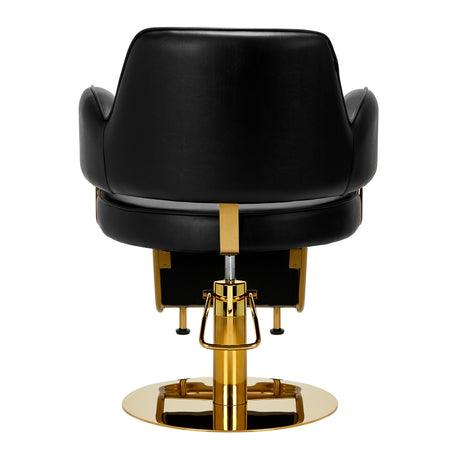 Hairdressing chair Gabbiano Linz NQ Gold Black - BVShop