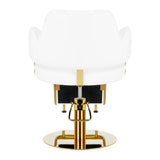 Hairdressing chair Gabbiano Linz NQ Gold White - BVShop