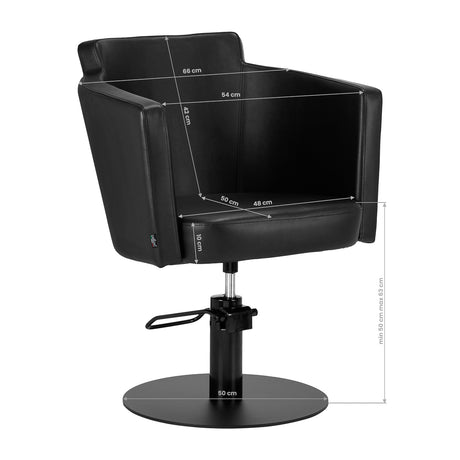 Hairdressing chair Gabbiano Roma Black - BVShop