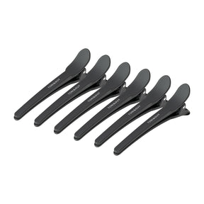 Hairdressing clamps for hair e-17 10 pcs 10.5 cm black - BVShop