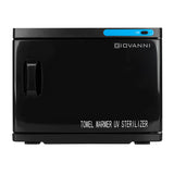 Hand towel warmer with uv-c 23l black sterilizer - BVShop