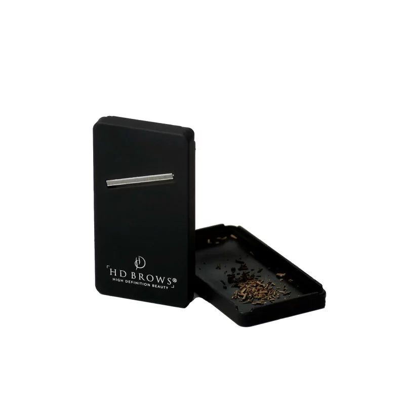 HD Brows Pro Super Shaper eyebrow shaping kit with precision tweezers and tools for professional brow grooming.