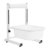 Height-adjustable pedicure tray, white - BVShop