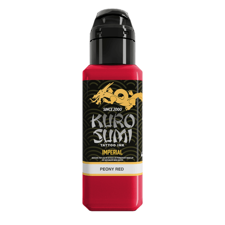 Kuro Sumi Imperial Tattoo Ink Peony Red - BVShop