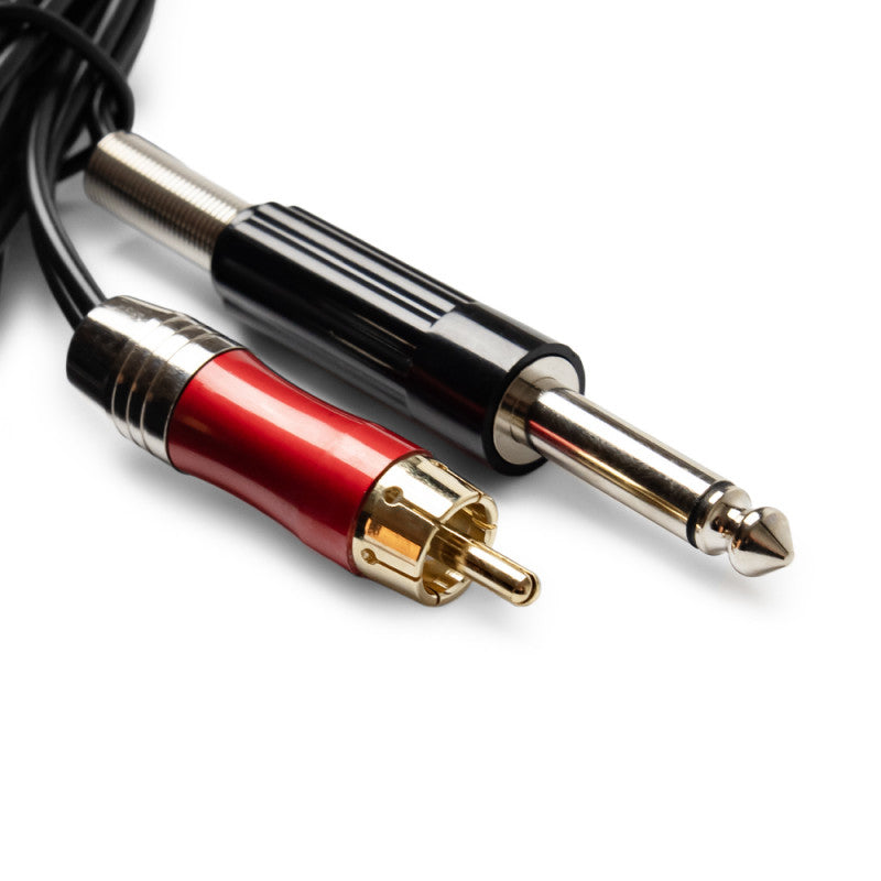 Kwadron RCA Connector + Jack Highline 2m Straight Black - BVShop