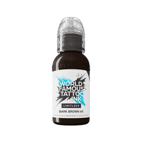 Inchiostro per tatuaggi World Famous Limitless Marrone Scuro 3 (30 ml)