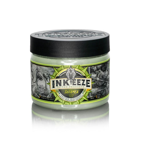 Inkeeze x Matt Jordan Tattoo Ointment Taramea 150g jar with label, designed for tattoo aftercare and skin healing.